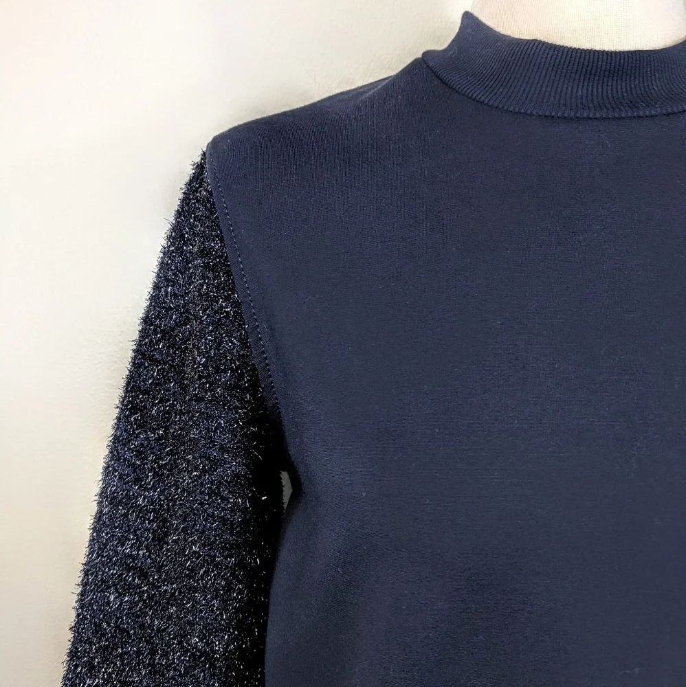 $695 Tory Burch Lurex Stretch Sweater Glam Luxury - Picture 6 of 8